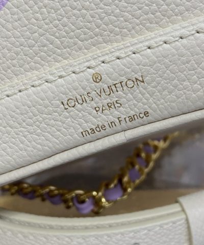 Replica Louis Vuitton Nano Noe White Purple - affordable luxury replica bag