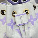 Replica Louis Vuitton Nano Noe White Purple - top-grade luxury bag dupe