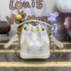 Replica Louis Vuitton Nano Noe White Purple - ultra-realistic fake purse