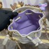 Replica Louis Vuitton Nano Noe White Purple - premium superclone handbag