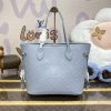 Replica Louis Vuitton Neverfull MM Sky Blue - premium superclone handbag