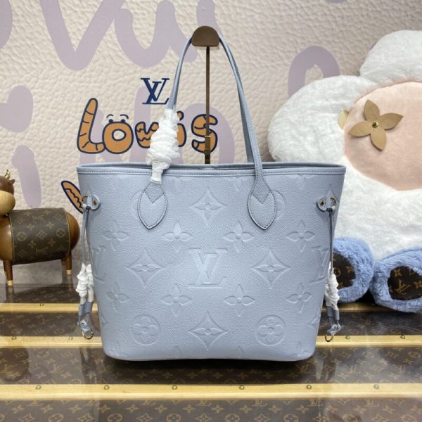 Replica Louis Vuitton Neverfull MM Sky Blue - premium superclone handbag