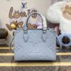 Fake LV Onthego PM Sky Blue - premium superclone handbag