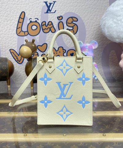 Fake Louis Vuitton Sac Plat Petit Blue - top-grade luxury bag dupe