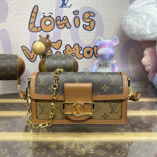 Replica Louis Vuitton Dauphine East West Brown