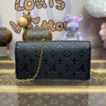 Replica Louis Vuitton Wallet On Chain Lily Black