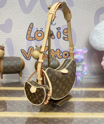 Fake Louis Vuitton Croissant Brown - affordable luxury replica bag