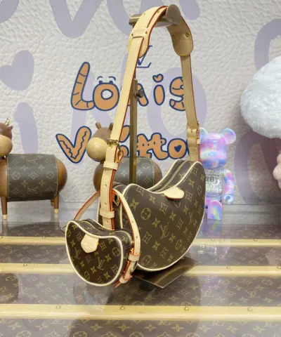 Fake Louis Vuitton Croissant Brown - affordable luxury replica bag