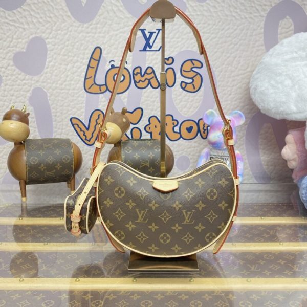 Replica Louis Vuitton Croissant Brown - affordable luxury replica bag