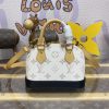 Fake Louis Vuitton Alma Nano White - designer handbag clone