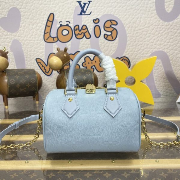 Replica Louis Vuitton Speedy Bandouliere 20 Sky Blue - designer handbag clone