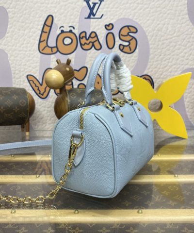 Replica Louis Vuitton Speedy Bandouliere 20 Sky Blue - elite factory replica handbag
