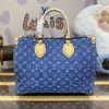 Replica LV Onthego Denim - top-grade luxury bag dupe