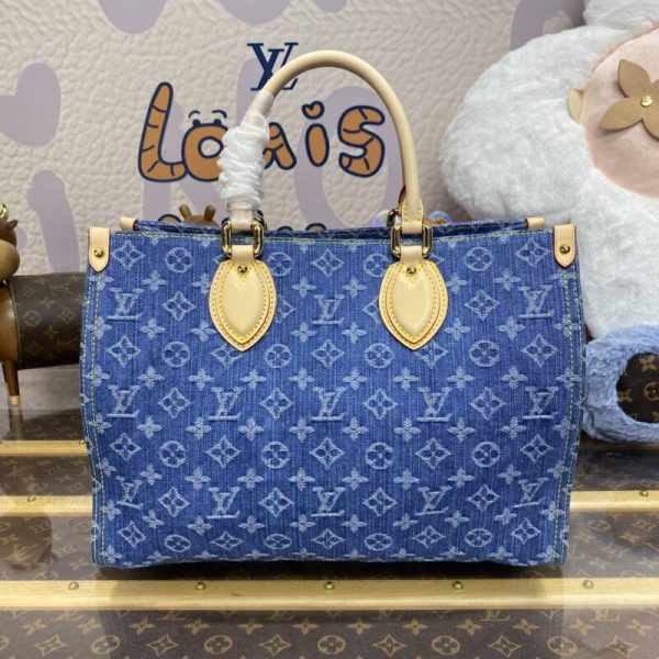 Replica LV Onthego Denim - top-grade luxury bag dupe