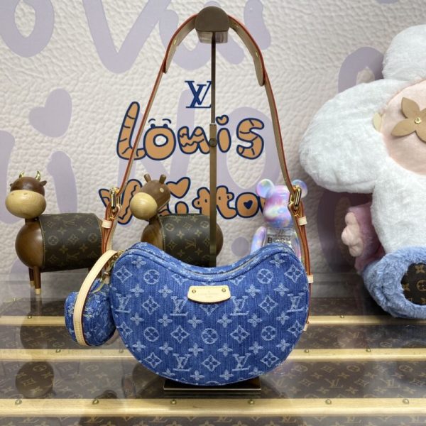 Replica Louis Vuitton Croissant Denim - 1:1 premium replica handbag