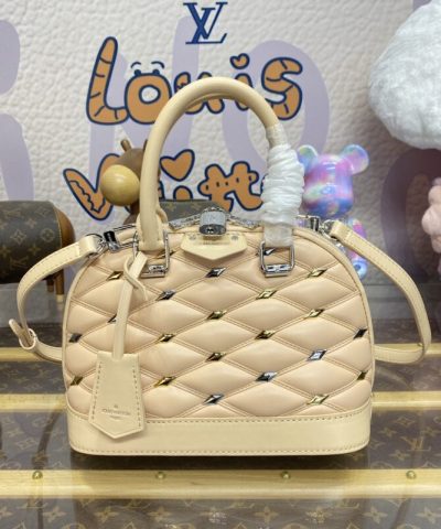 Fake Louis Vuitton Alma Bb Nude Pink - 1:1 premium replica handbag
