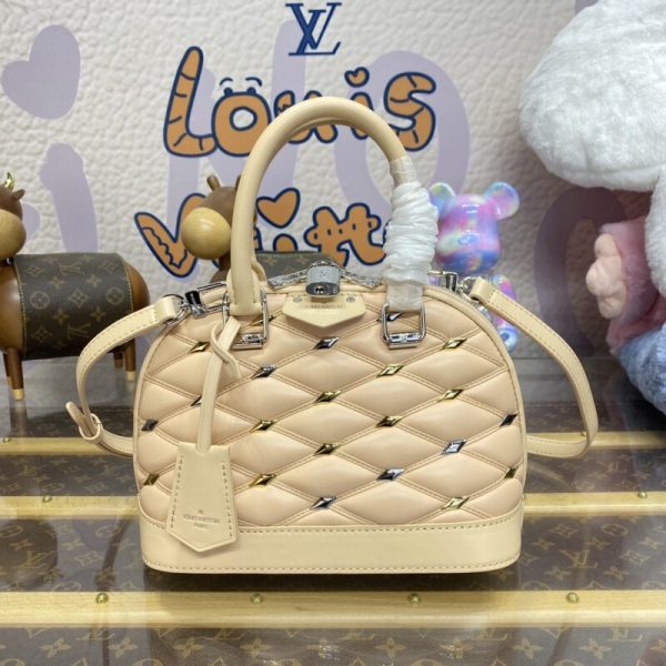 Replica Louis Vuitton Alma Bb Nude Pink - 1:1 premium replica handbag