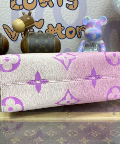 Fake LV Onthego Purple - top-grade luxury bag dupe