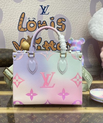 Fake LV Onthego Purple - elite factory replica handbag