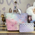 Replica Louis Vuitton Neverfull MM Purple - 1:1 premium replica handbag