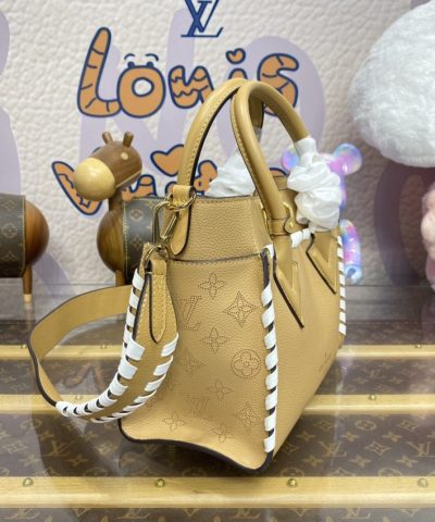 Fake Louis Vuitton On My Side PM Milk Tea - 1:1 premium replica handbag