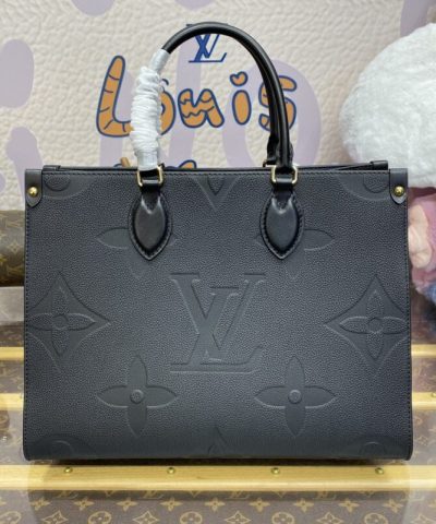 Fake LV Onthego Black - 1:1 premium replica handbag