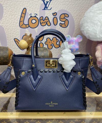 Fake Louis Vuitton On My Side PM Dark Blue - best quality fake designer bag