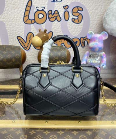 Fake Louis Vuitton Speedy Bandouliere 20 Black - best quality fake designer bag