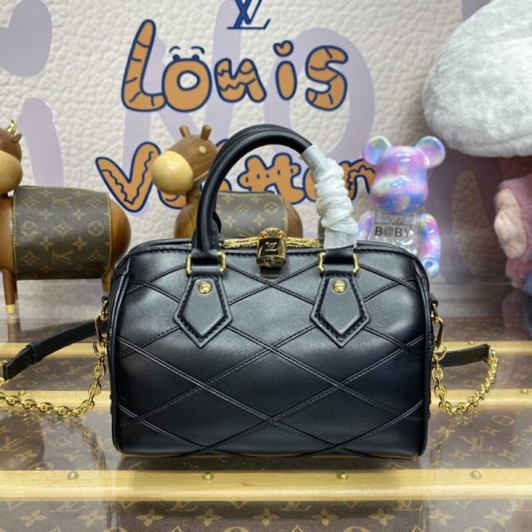 Replica Louis Vuitton Speedy Bandouliere 20 Black