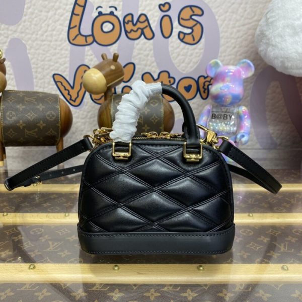 Replica Louis Vuitton Alma Nano Black - 1:1 premium replica handbag