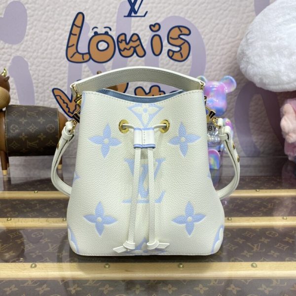 Replica Louis Vuitton Neonoe Bb White Sky Blue - designer handbag clone