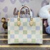 Fake LV Onthego Green Grid - 1:1 premium replica handbag