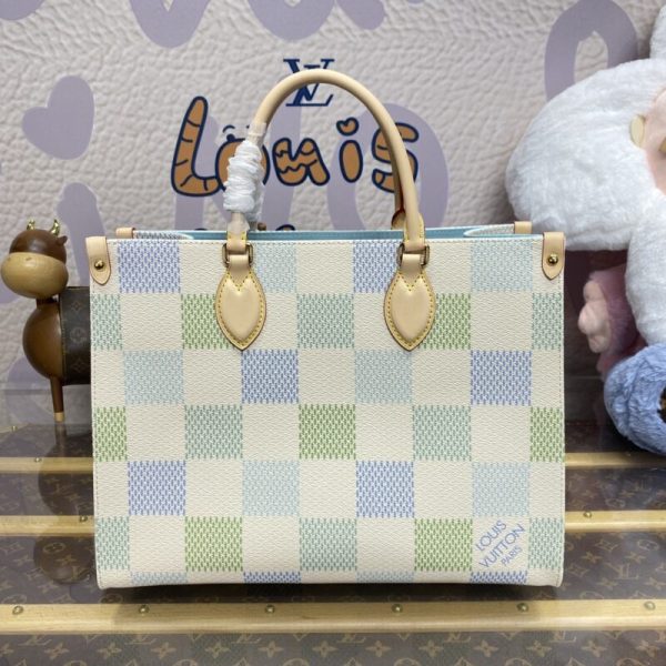 Replica LV Onthego Green Grid - affordable luxury replica bag