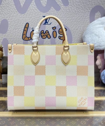Fake LV Onthego Yellow - 1:1 premium replica handbag