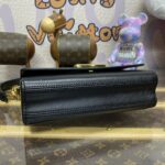 Replica Louis Vuitton Twist West Pochette nera - borsa replica premium 1:1
