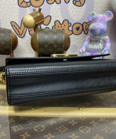 Fake Louis Vuitton Twist West Pochette Black - 1:1 premium replica handbag