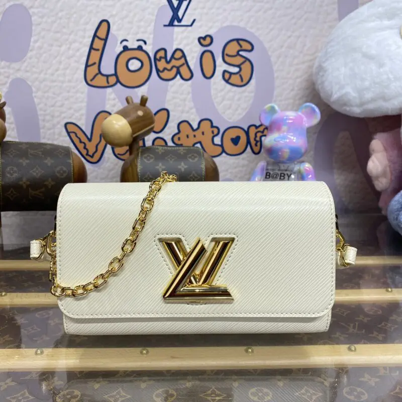 Replica Louis Vuitton Twist West Pochette White - high-end replica designer purse