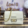 Replica Louis Vuitton Dauphine MM White - high-end replica designer purse