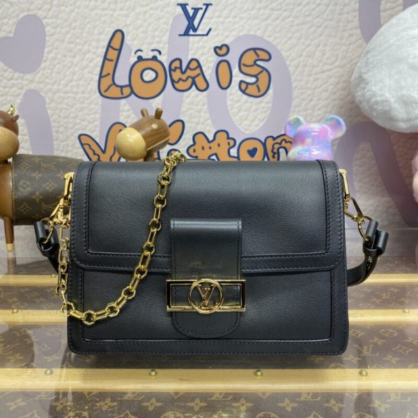 Replica Louis Vuitton Dauphine MM Black - designer handbag clone