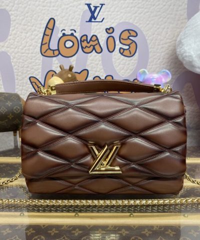Fake Louis Vuitton Go – 14 Brown - 1:1 premium replica handbag