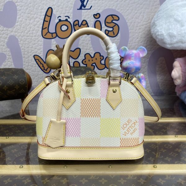 Replica Louis Vuitton Alma Bb Checkered - 1:1 premium replica handbag