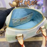 Replica Louis Vuitton Speedy Bandouliere 20 Green Grid - affordable luxury replica bag