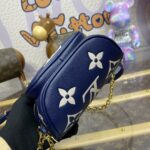 Replica Louis Vuitton Bumbag Mini Blue - affordable luxury replica bag