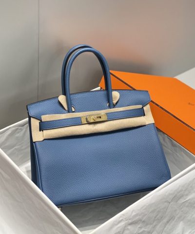 Fake Hermès Birkin Agate Blue - high-end replica designer purse