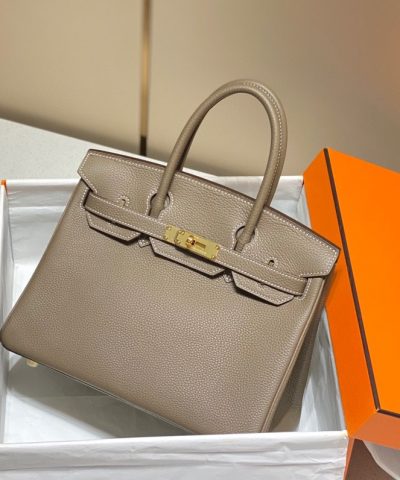 Fake Hermès Birkin Elephant Gold - premium superclone handbag