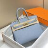 Replica Hermès Birkin Linen Blue - best quality fake designer bag