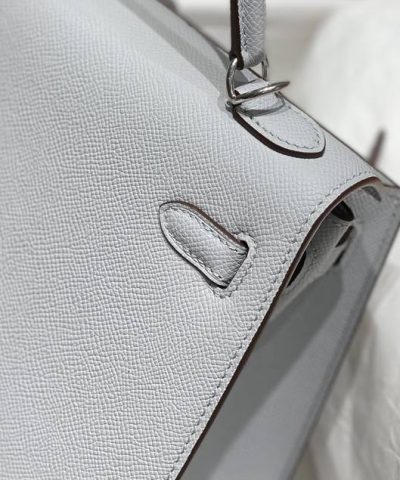 Fake Hermès Kelly Seagull Blue - high-end replica designer purse