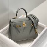 Replica Hermès Kelly Mini Cumulonimbus Gray - high-end replica designer purse