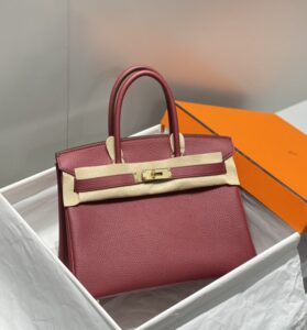 Replica Hermès Birkin Bordeaux Red - affordable luxury replica bag