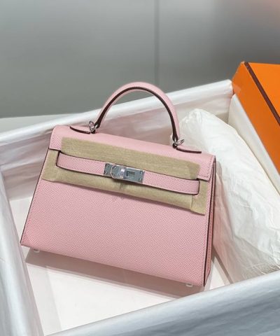Fake Hermès Kelly Pink - high-quality designer bag dupe